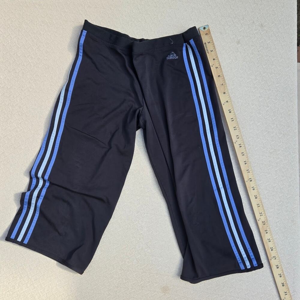 2006 vintage adidas y2k 3 stripe flare track pants β‘